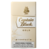 Tobacco Sepeti stoklarında bulunan orijinal Captain Black Gold Superslim sigara paketi, altın sarısı detayları ve modern ince tasarımını gösteren yüksek çözünürlüklü profesyonel ürün görseli.