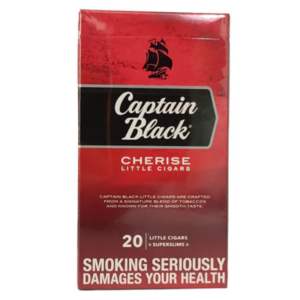 Captain Black Cherise Little Cigars Superslims: İkonik kiraz aromalı premium tütün, zarif ince tasarım ve en uygun fiyat garantisi Tobacco Sepeti'nde! Orijinal paketler ve güncel fiyat bilgisini öğrenmek için hemen sitemizi ziyaret edin.