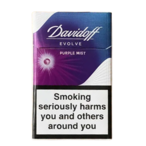 Orijinal Davidoff Purple Mist böğürtlen aromalı sigara paketi, orman meyveleri temalı şık sunum. Tobacco Sepeti güvencesiyle hızlı ve gizli kargo.