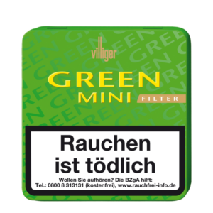 Orijinal Villiger Green Mini 20s mentollü premium sigarillo çeşitleri Tobacco Sepeti’nde.